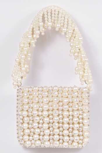 The Tan Clan Jade Pearl Embroidered Bag 