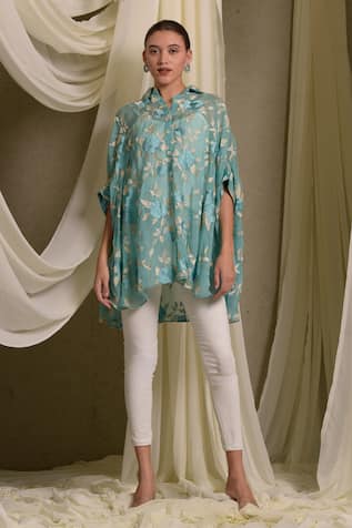 Tasuvure Indes Elahe Embroidered Kaftan Shirt 