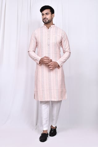 Geometric Print Kurta & Pant Set 
