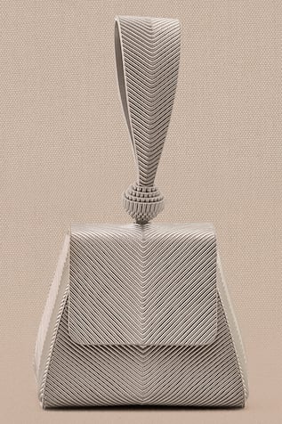 Aiday Metallic Textured Wristlet Bag 