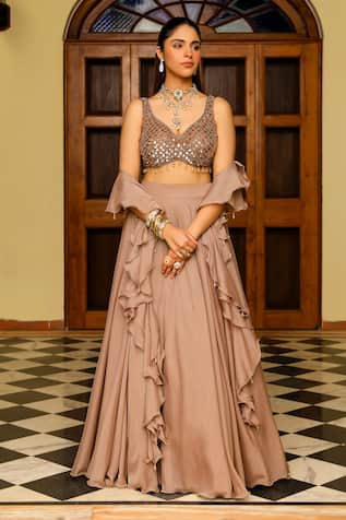 Ajiesh Oberoi Saanvi Flared Lehenga Set 