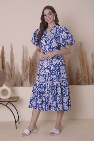 Surabhi Arya Cotton Floral Print Dress 