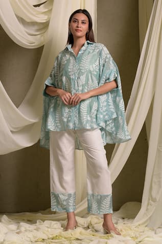 Tasuvure Indes Reyna Gara Glazed Shirt With Pant 