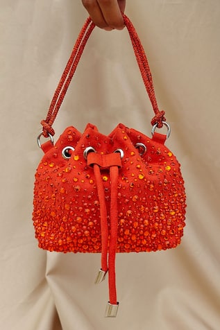 Plode Blingy Swarovski Crystal Micro Bucket Bag 