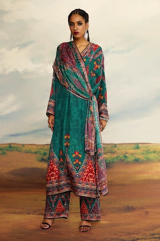 Rajdeep Ranawat Banno Printed Long Kurta 