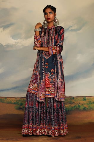 Rajdeep Ranawat Radha Printed Straight Kurta 