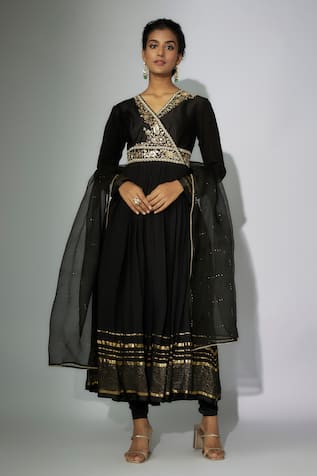 Nadima Saqib Zardosi Embroidered Anarkali Set 