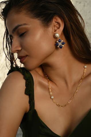 Virgo Embellished Earrings 