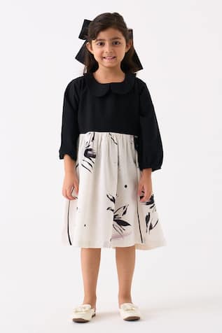 Three Floral Print Hand Woven Dress 