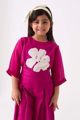 Three Floral Applique Work Top 