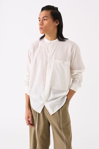 Three Checkered Button Down Shirt 