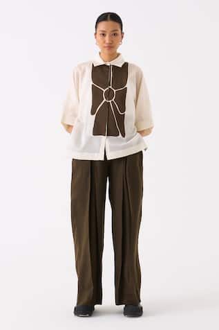 Three Floral Motif Shirt 