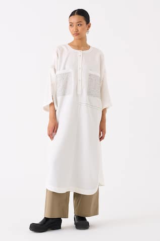 THREE Patch Pocket Tunic With Pant 