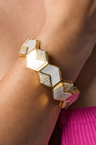 Hexagonal Shaped Bangle 