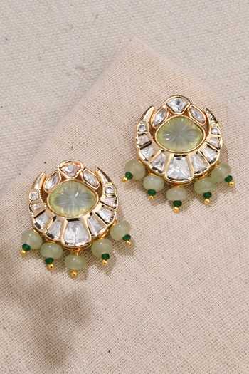 Joules by Radhika Kundan & Bead Embellished Studs 