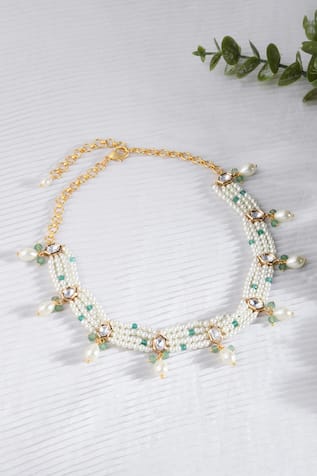 Joules by Radhika Pearl Multi Strand Necklace 