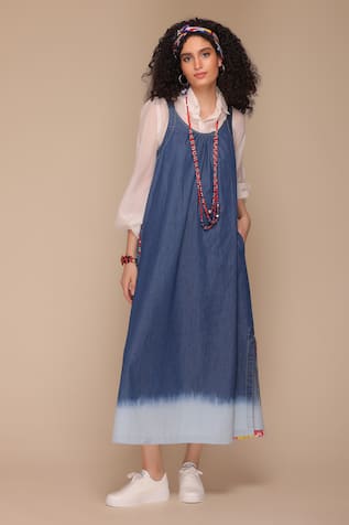 Payal Jain Side Slit Denim Dress 