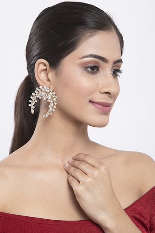 Bijoux By Priya Chandna Crescent Shaped Earrings 