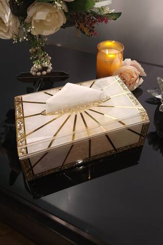 Marble Effect Tissue Box 