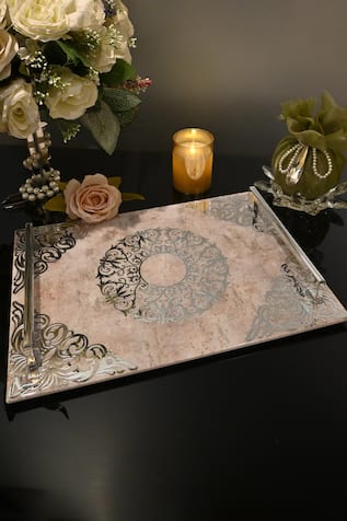 Floral Carved Tray 