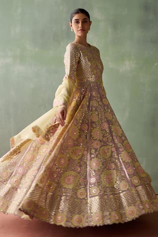 Suhino Jashn Bahar Embroidered Anarkali Set 