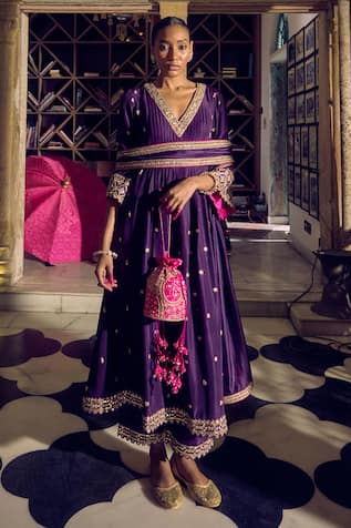 PUNIT BALANA Alia Marodi Embroidered Anarkali Set 