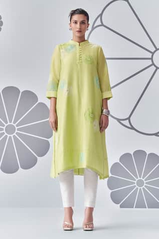 Nachiket Barve Floral Bloom Embroidered Tunic 