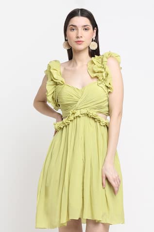 Ewoke Lui Front Knot Dress 