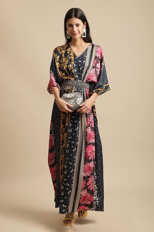 Morrocan Abstract Print Kaftan 