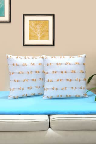 Hand Embroidered Set Of 2 Cushion Covers 