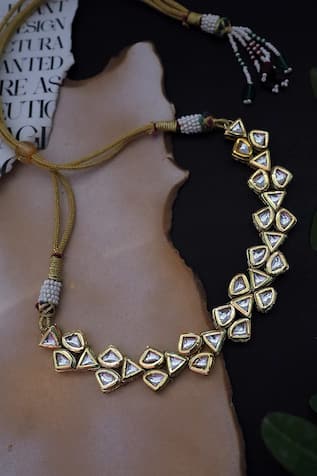 Kundan Embellished Choker Necklace 