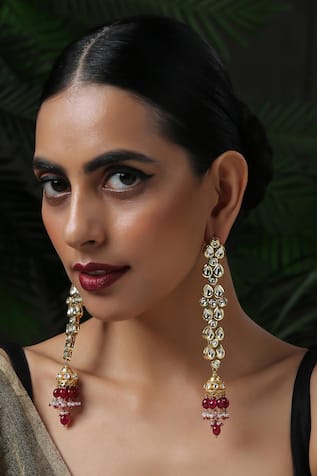 Paisley Pop Kundan Embellished Danglers 