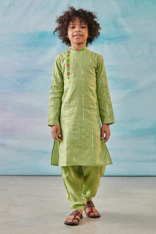 CUTE COUTURE Floral Embroidered Kurta With Salwar 