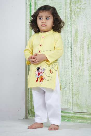 Vivedkids Ganesha Embroidered Kurta 