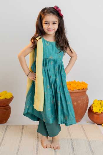 MR Brat Moon Print Anarkali & Pant Set 