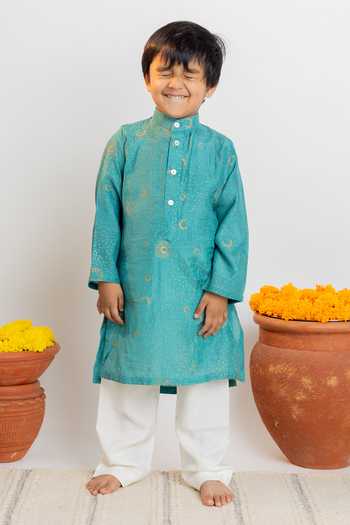MR Brat Moon Print Straight Kurta With Pant 