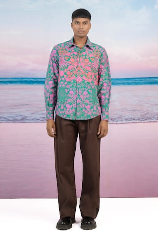 Siddhartha Bansal Retro Floral Print Shirt 