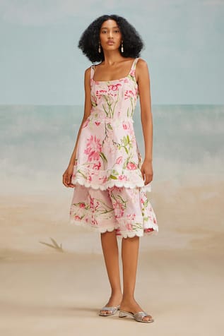 THE IASO Shay Floral Print Dress 