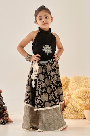 Cute Couture Embroidered Lehenga Set 