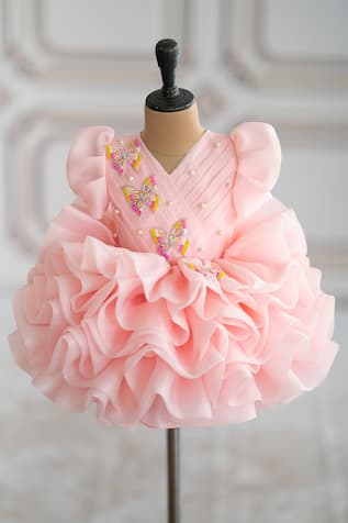 Butterfly Hand Embroidered Dress 