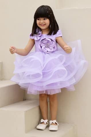 JANYAS CLOSET Cinderella Frilled Applique Dress 