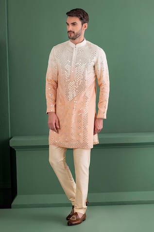 Amit Arora Mirror Embroidered Kurta Set 