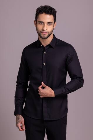 AMIT ARORA Plain Full Sleeve Shirt 