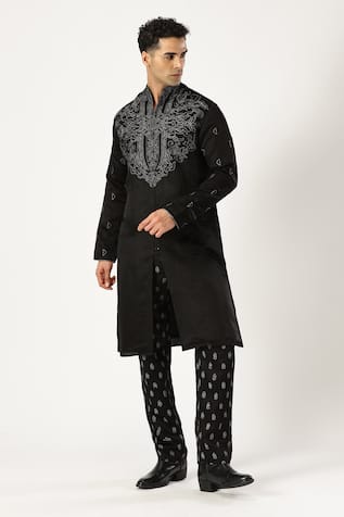 Paresh Lamba Signatures Embroidered Kurta & Trouser Set 