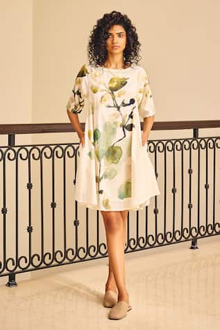 Kharakapas The Glory Foliage Print Dress 