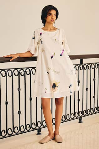 Kharakapas The Sanguine Floral Print Dress 