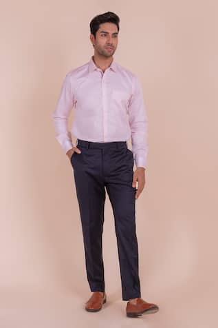 Design O Stitch Cotton Contrast Sleeve Detail Shirt 