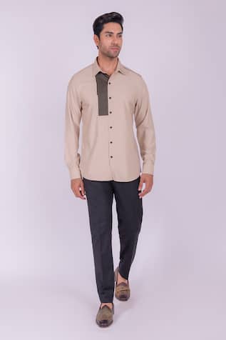 Design O Stitch Soft Cotton Lace Embroidered Shirt 