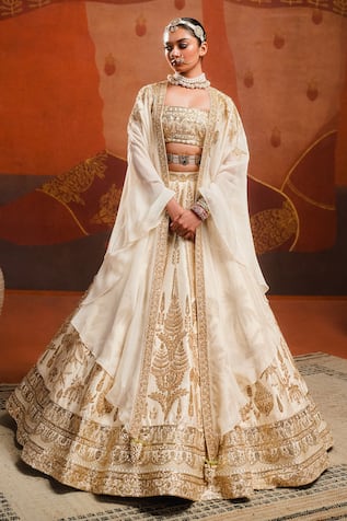 Masaba Malai Barfi Bridal Lehenga Set 