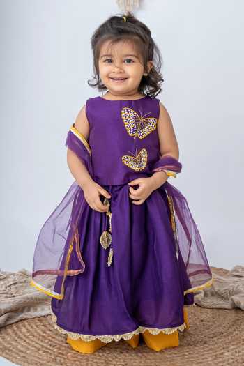 Label Neeti Layered Lehenga & Embroidered Top Set 